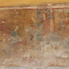 P1190705   Entrata in Gerusalemme-l  affresco più antico, fine XIII° sec.